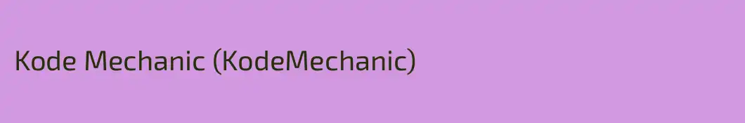 Kode Mechanic (KodeMechanic)